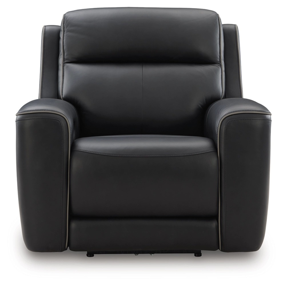 5Z-Comfort Leather/PVC Power Recliner w/Adjustable Headrest