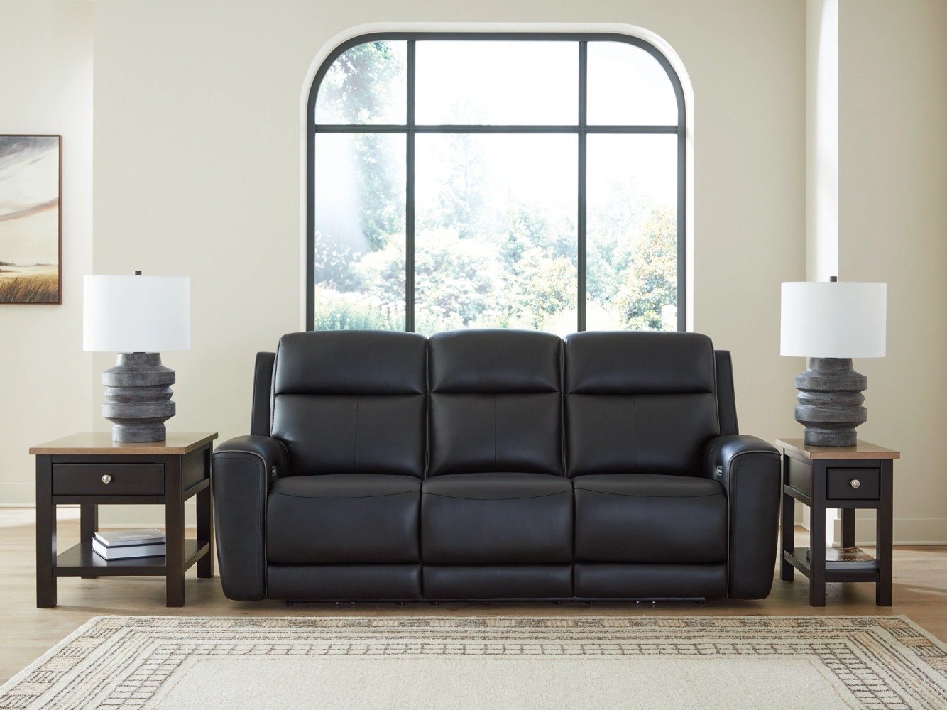 5Z-Comfort Leather/PVC Power Reclining Living Room Set