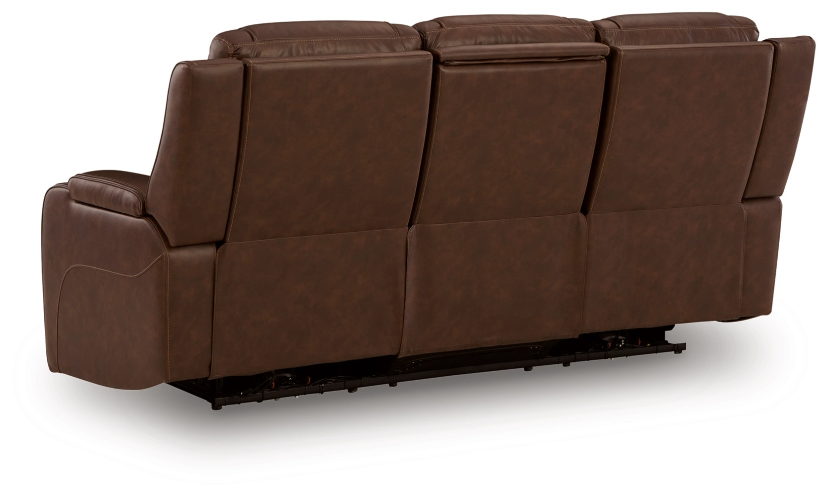 Knightington Power Leather/PVC Power Reclining Living Set w/Audio Seating