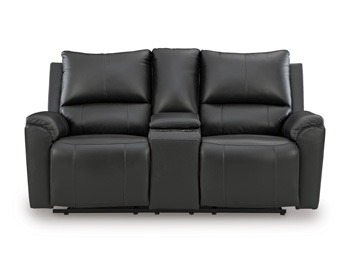 Glossmore Leather/PVC Reclining Living Set