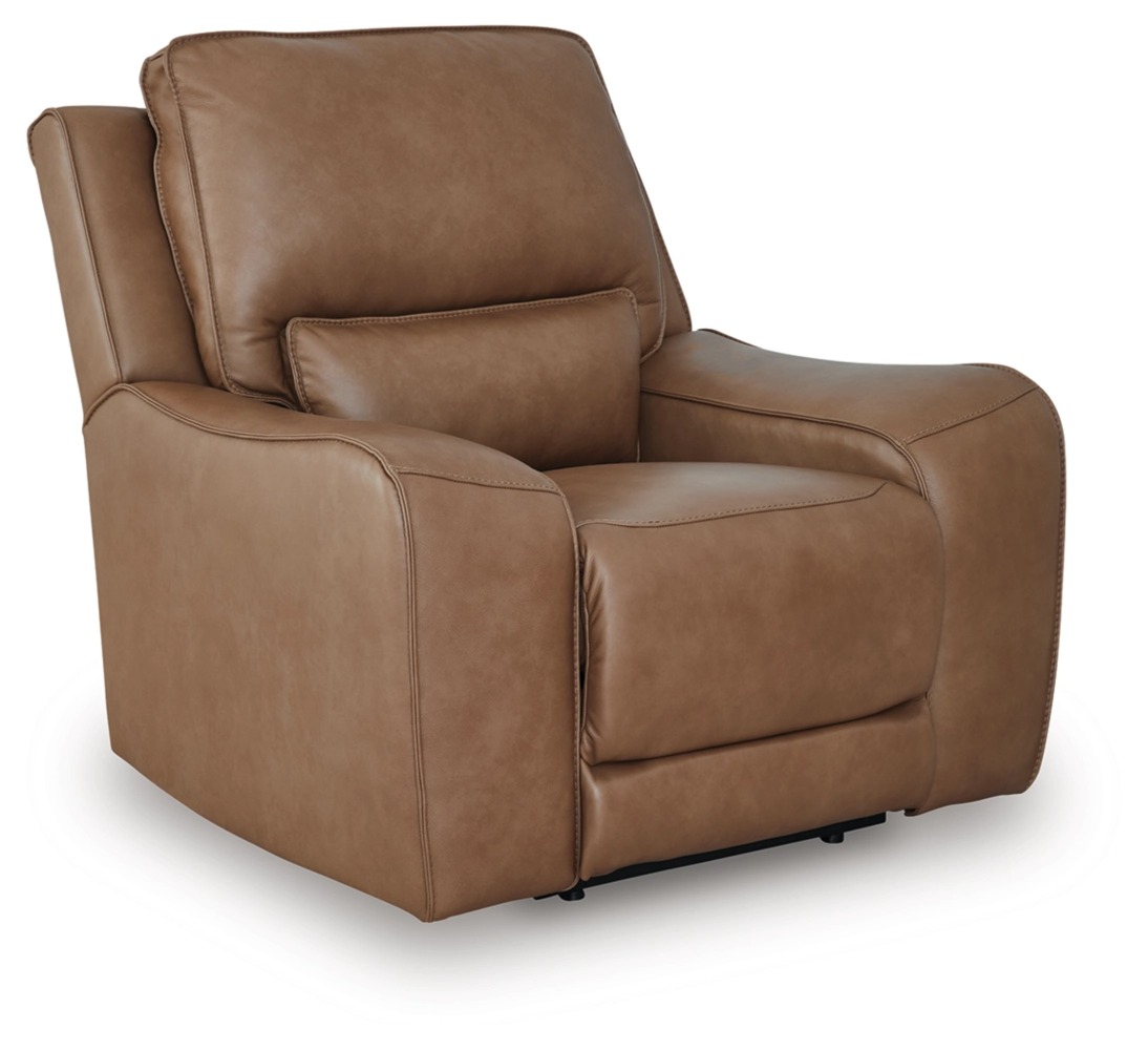 DeepWakes Leather/PVC Power Reclining Living Set