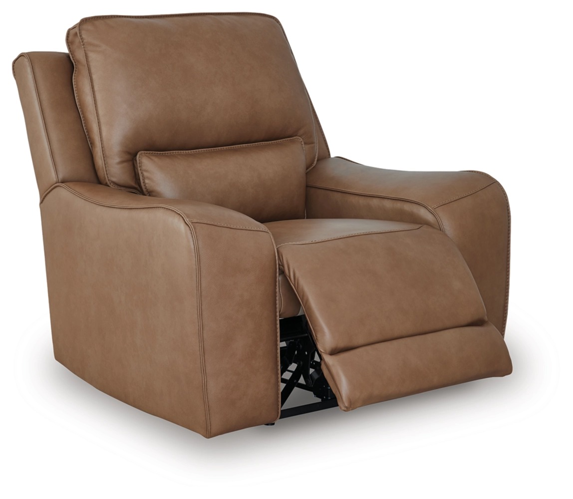 DeepWakes Leather/PVC Power Recliner w/Adjustable Headrest