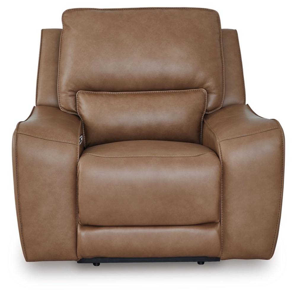 DeepWakes Leather/PVC Power Recliner w/Adjustable Headrest