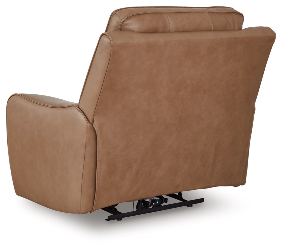 DeepWakes Leather/PVC Power Reclining Living Set