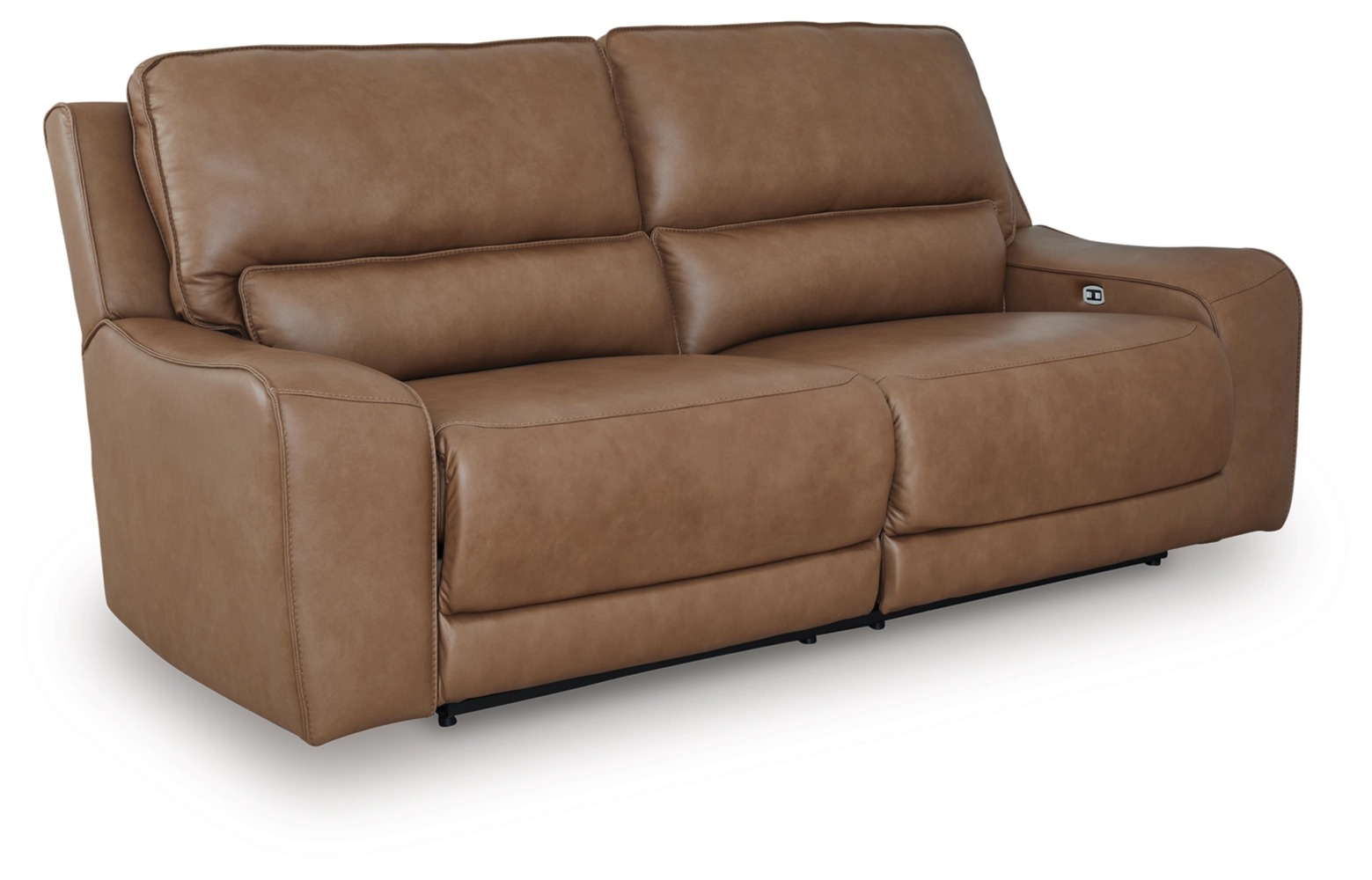 DeepWakes Leather/PVC Power Reclining Living Set