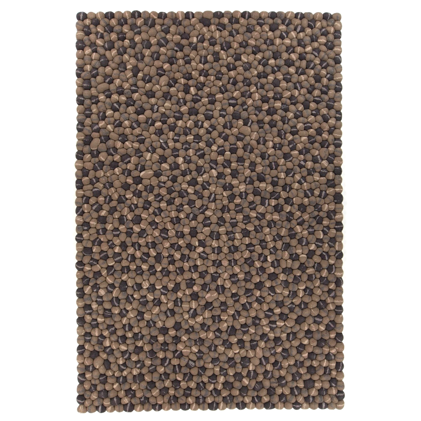 Pebbles Wool Rectangular Handmade Rug
