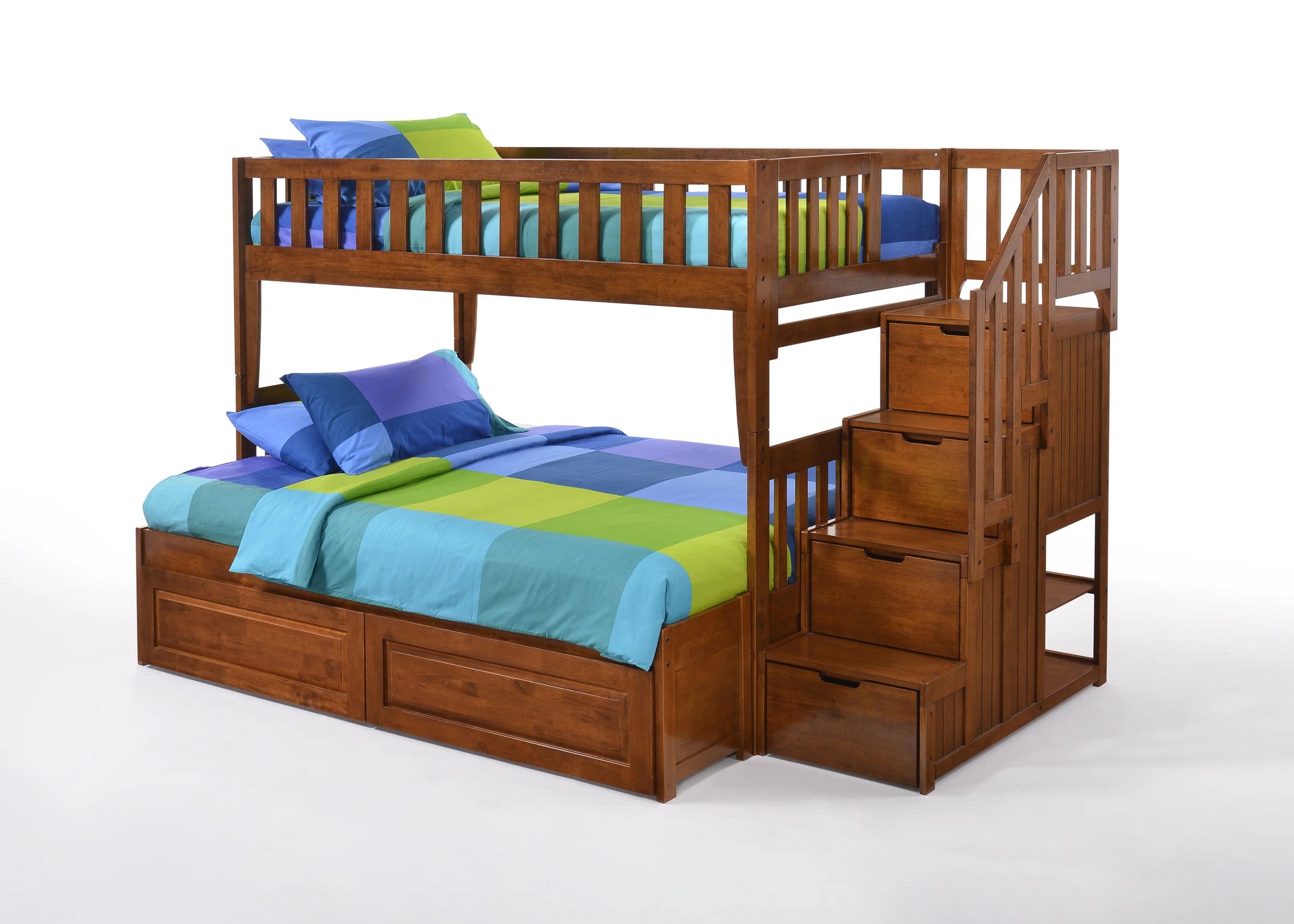 Twin over Full Staircase Bunk Bed by Discovery World Furniture