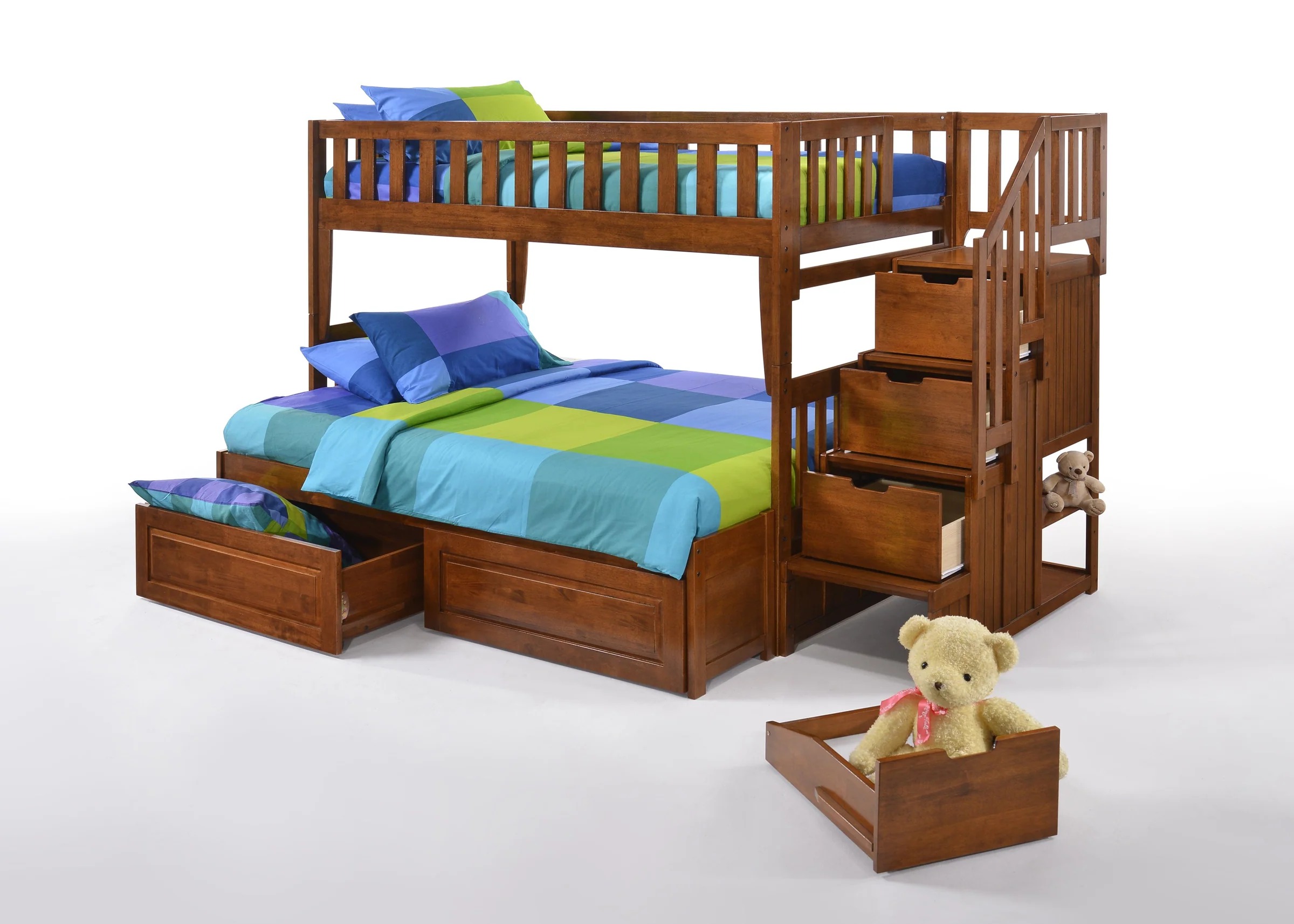 Twin over Full Staircase Bunk