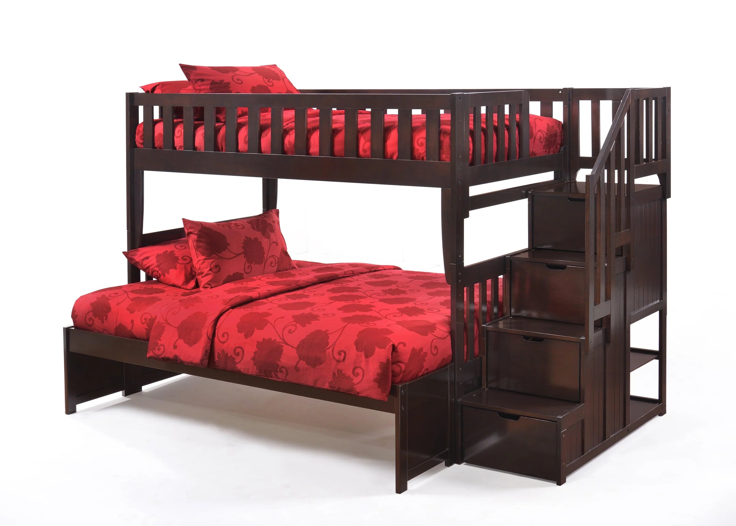 Twin Over Full Staircase Bunk Bed