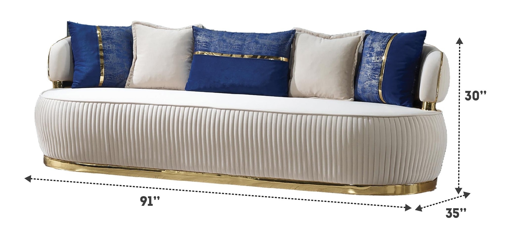 Pera Velvet Sofa