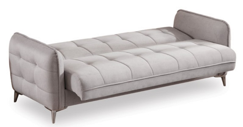Perla Microsuede Convertible Storage Sofa