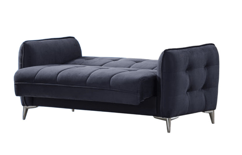 Perla Microsuede Convertible Storage Living Room Set