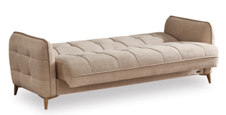 Perla Microsuede Convertible Storage Sofa