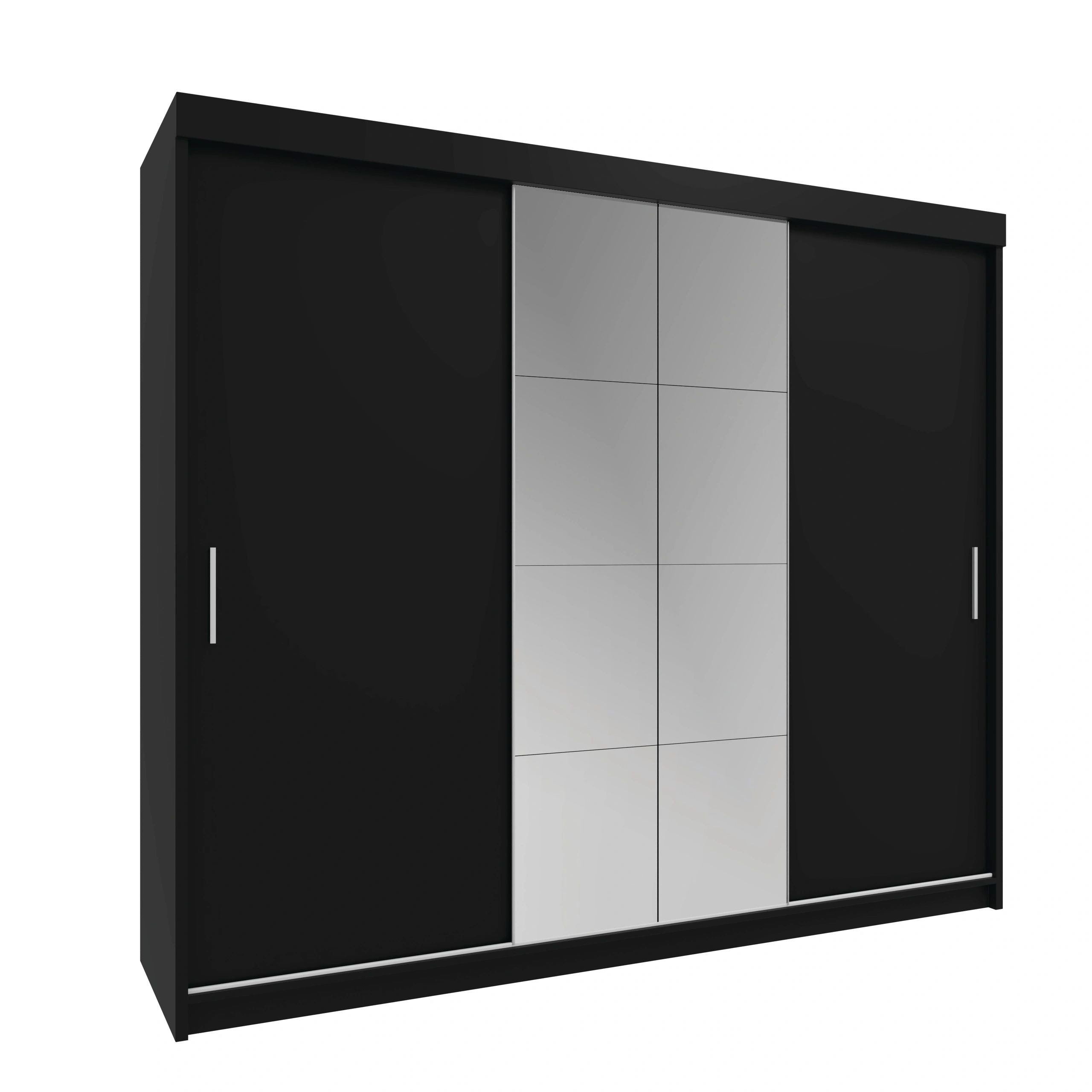 Peso 99-inch 2-Door Wood Wardrobe with Mirror