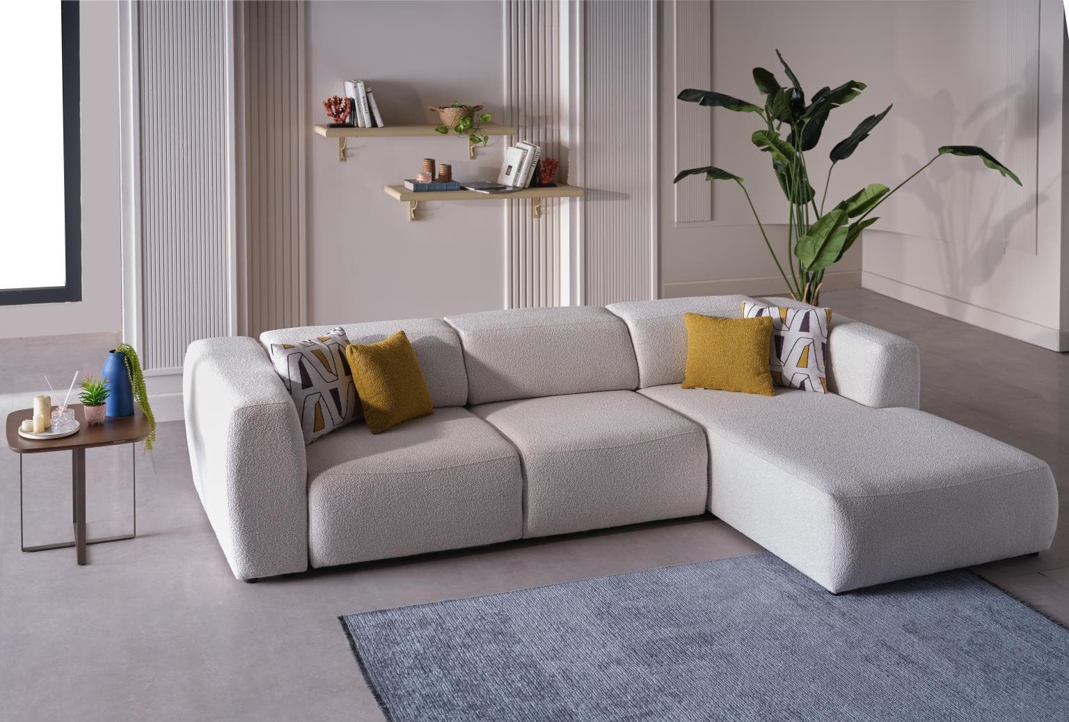 Picasso Gray Sectional (RAF)