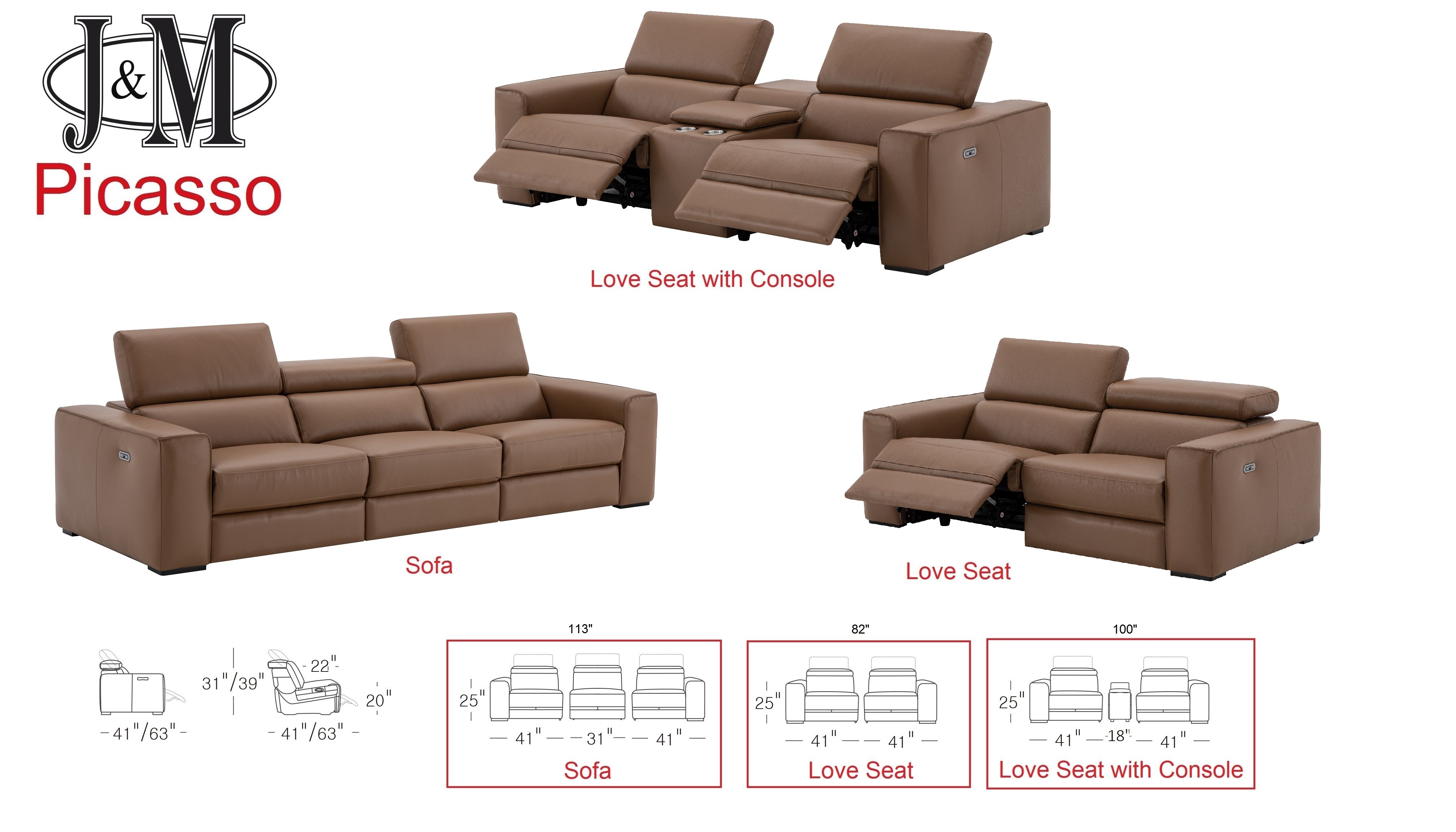 Picasso Leather Sofa