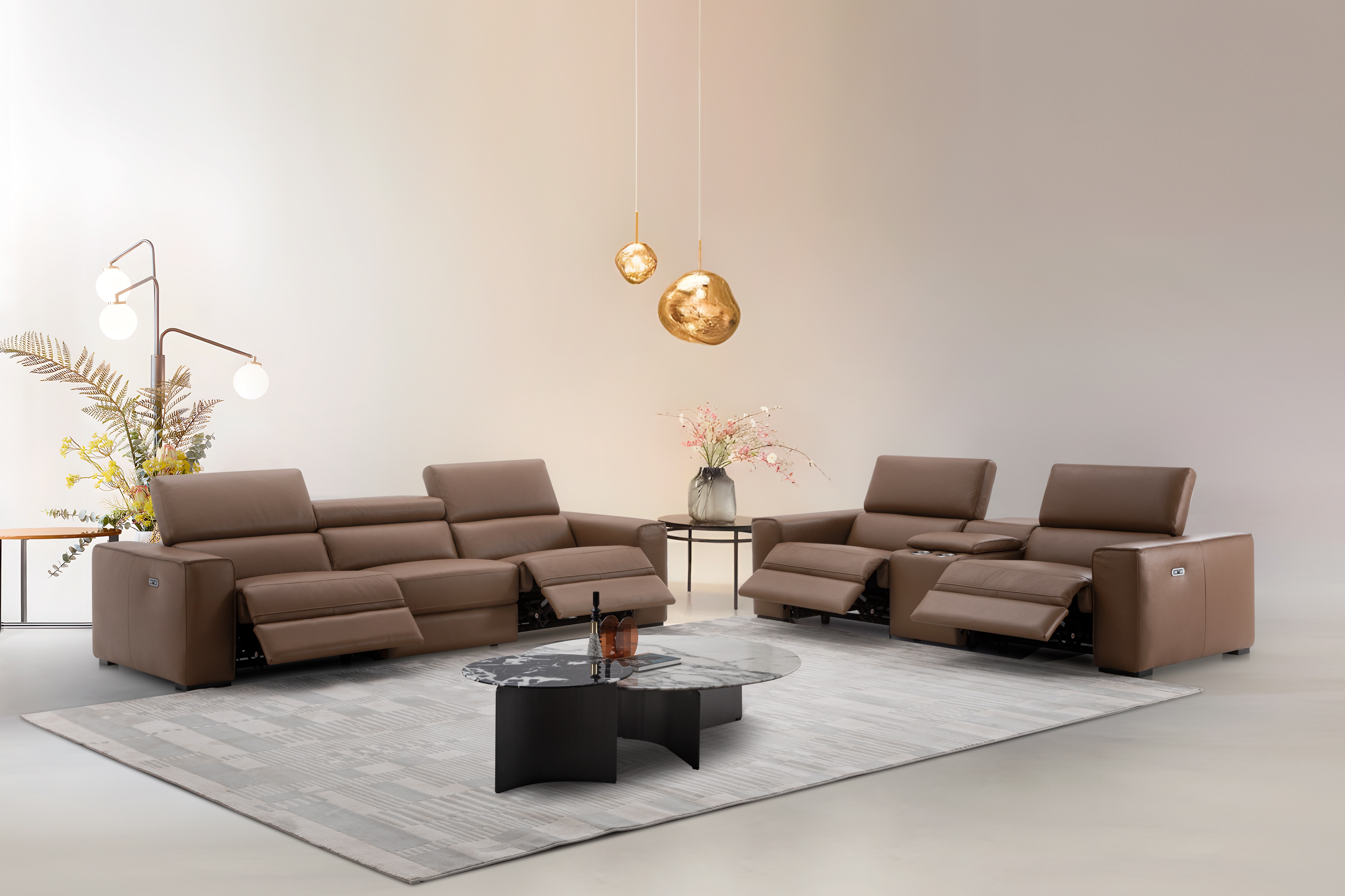 Picasso Leather Living Room Set