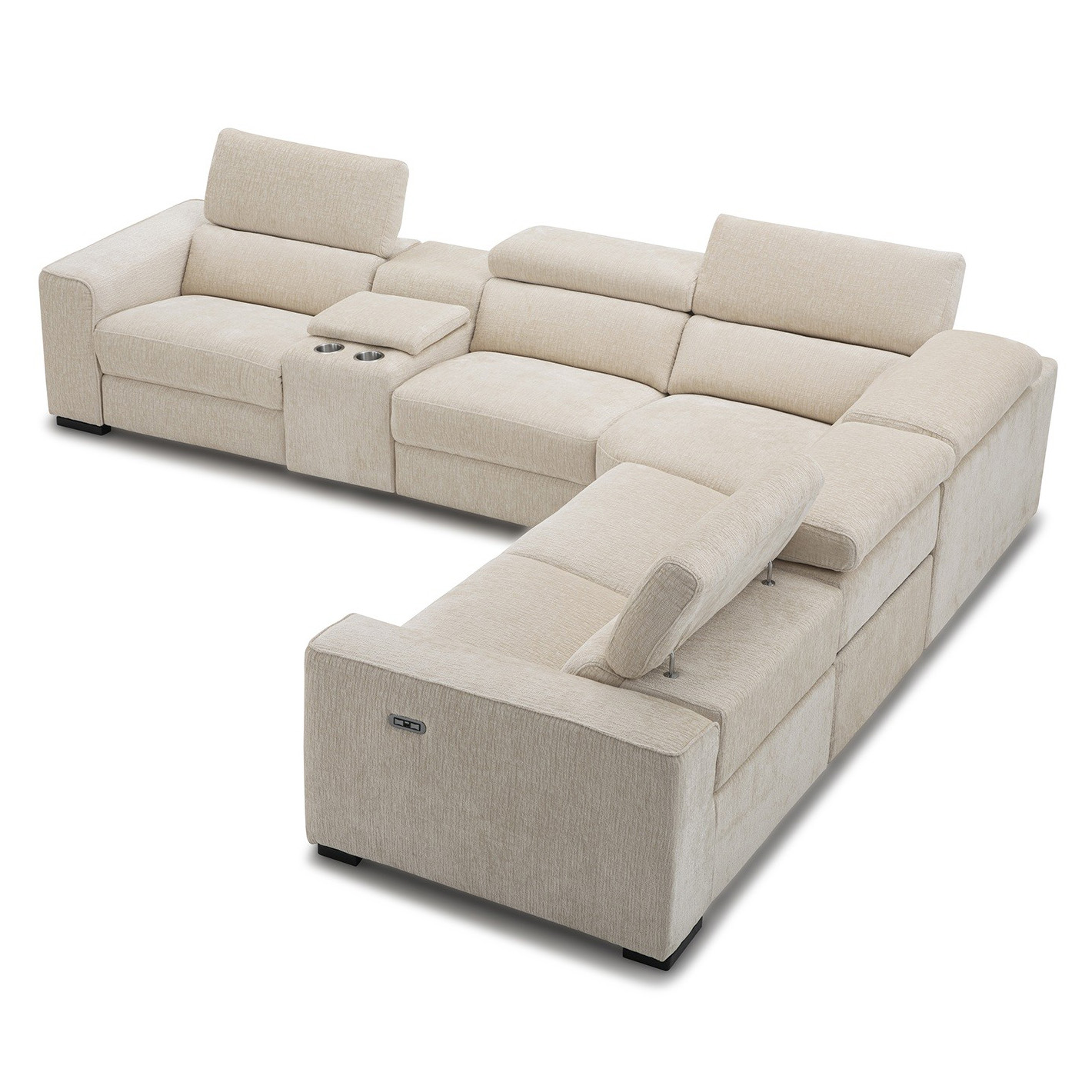 J&M Furniture - Picasso 6Pc Fabric Motion Sectional Sofa In Sand