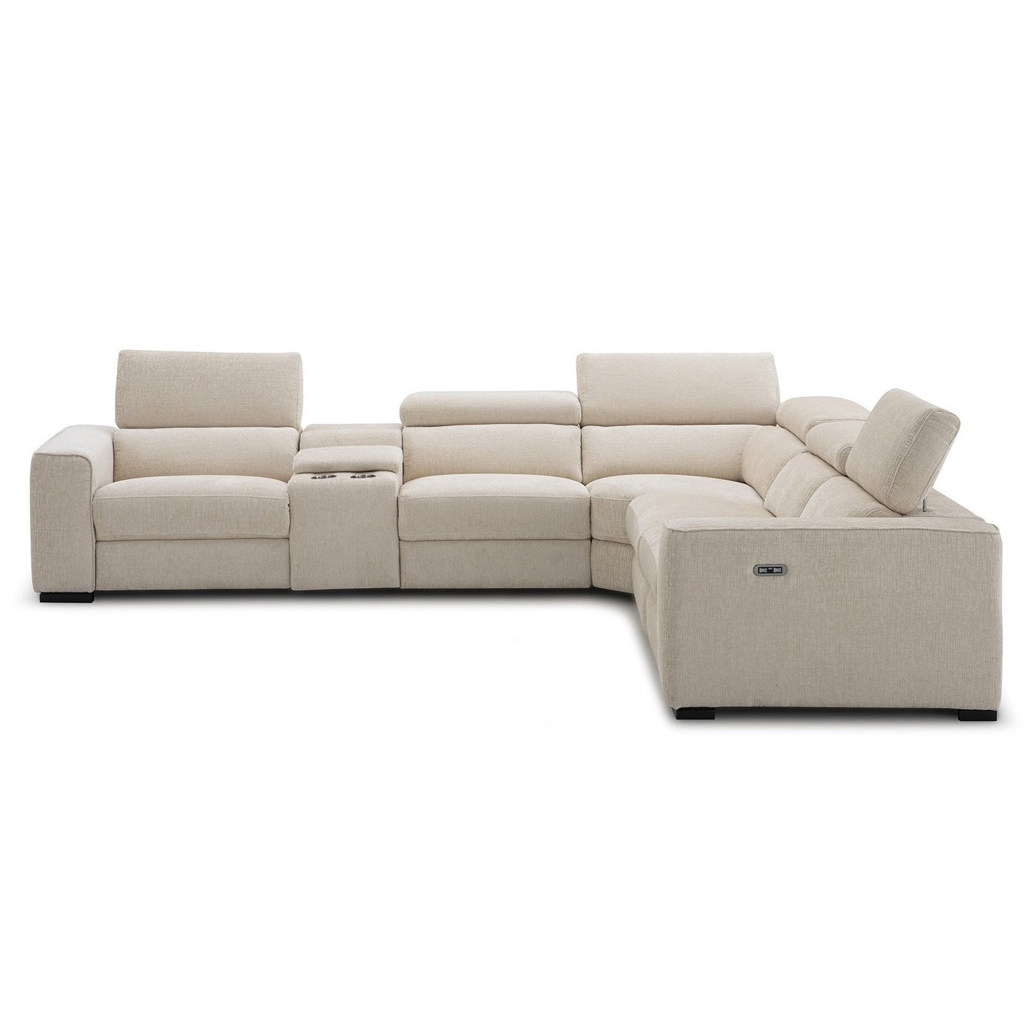 Picaso 138" / 120" Wide Leather Sectional