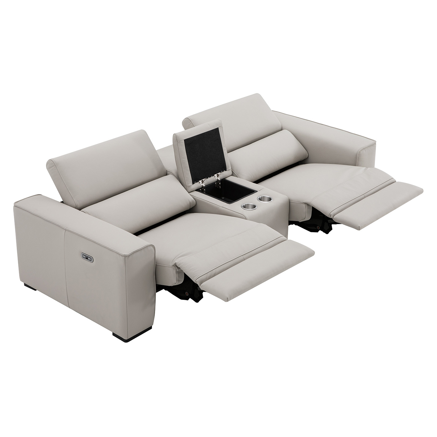 Picasso Leather Loveseat-2-seater Power Recliner