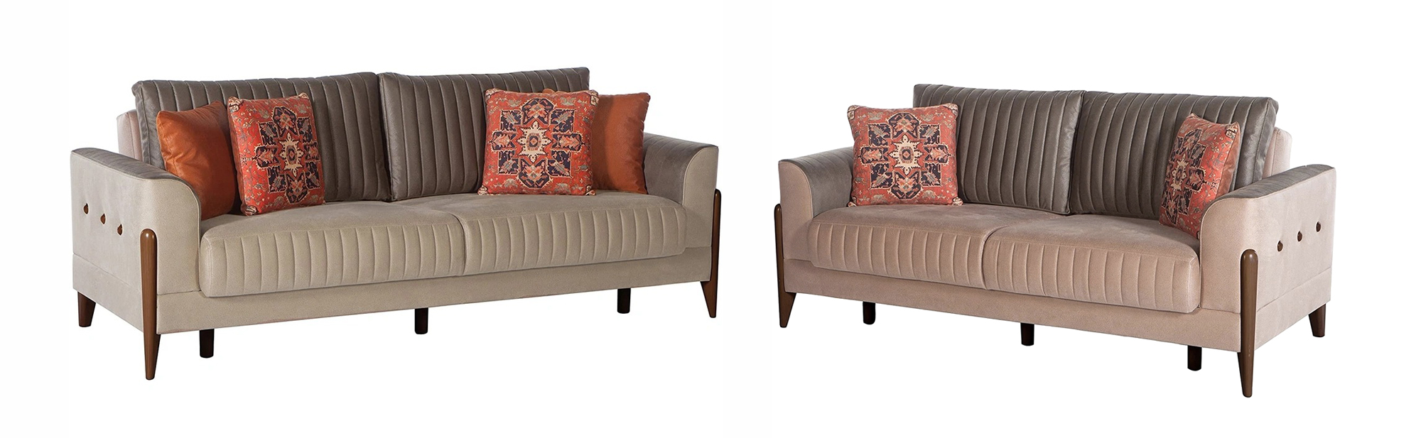 Piero Fabric Storage Sleeper Living Room Set