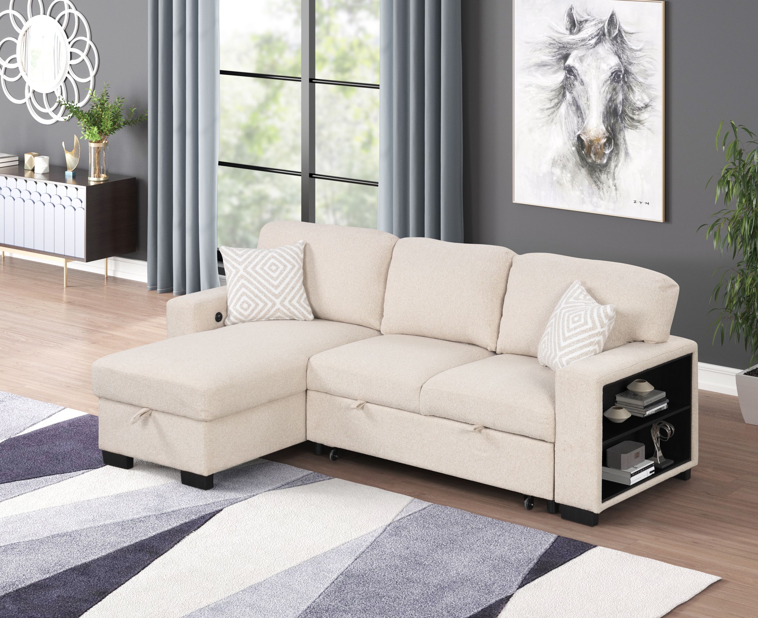  L-Shape Reversible Sectional Sofas