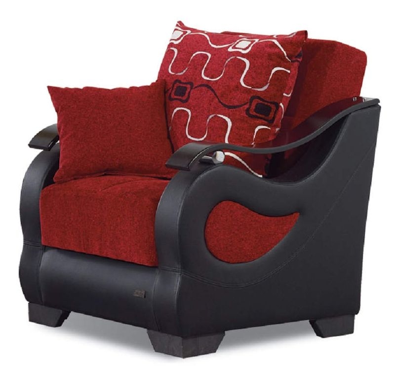 Pittsburgh Fabric/Vinyl Storage Living Room Set
