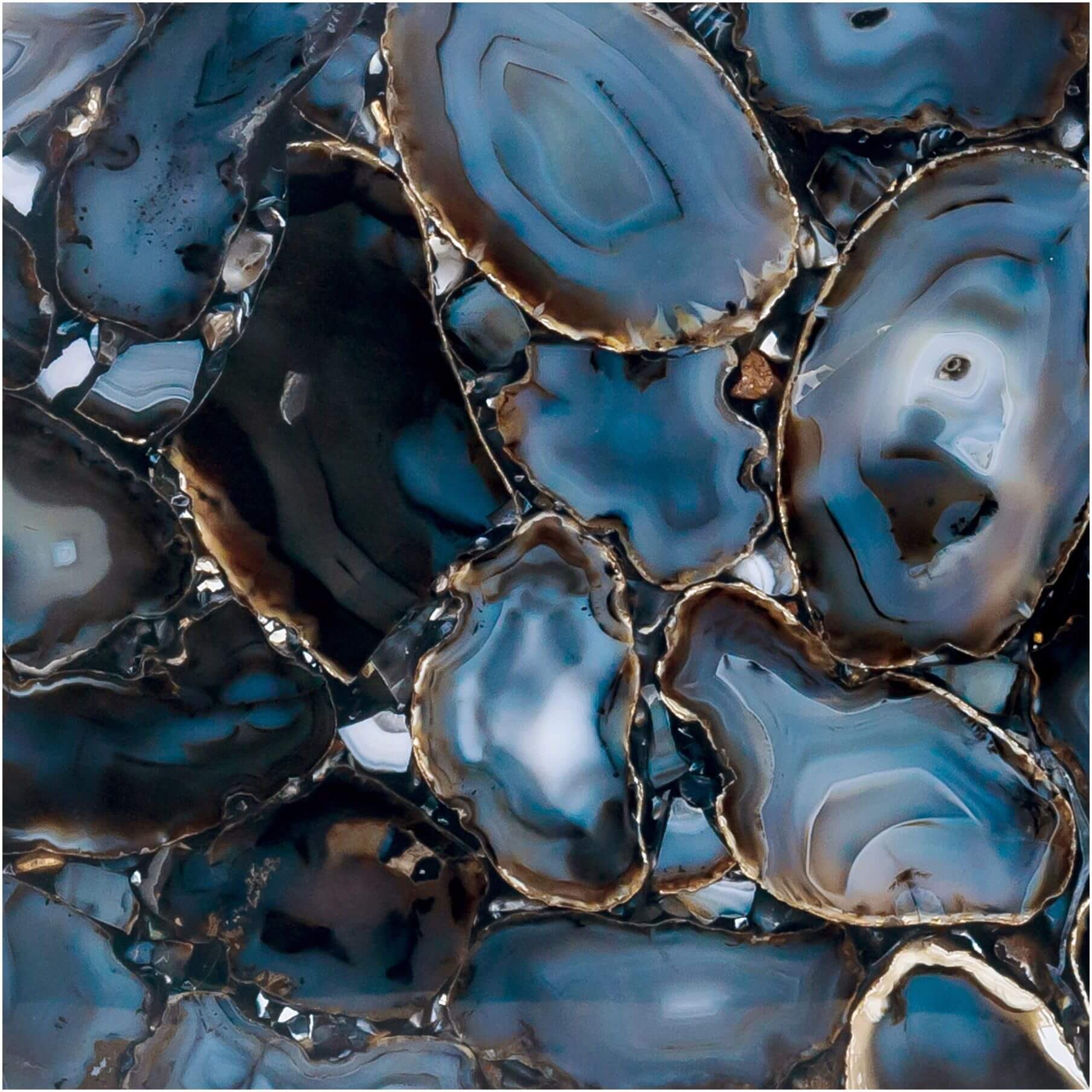 Hexagon Agate Accent Table