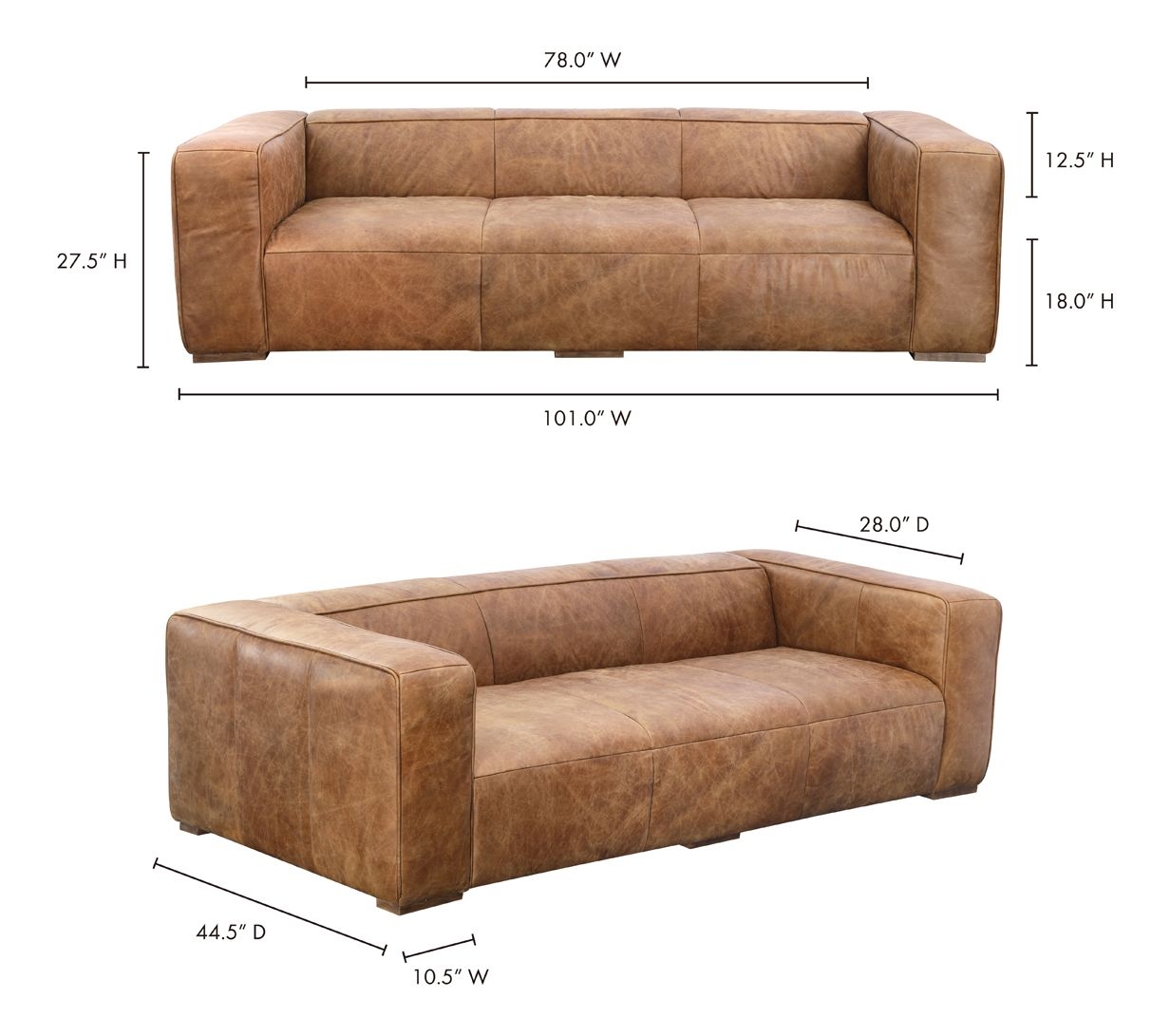 Bolton Top Grain Sofa