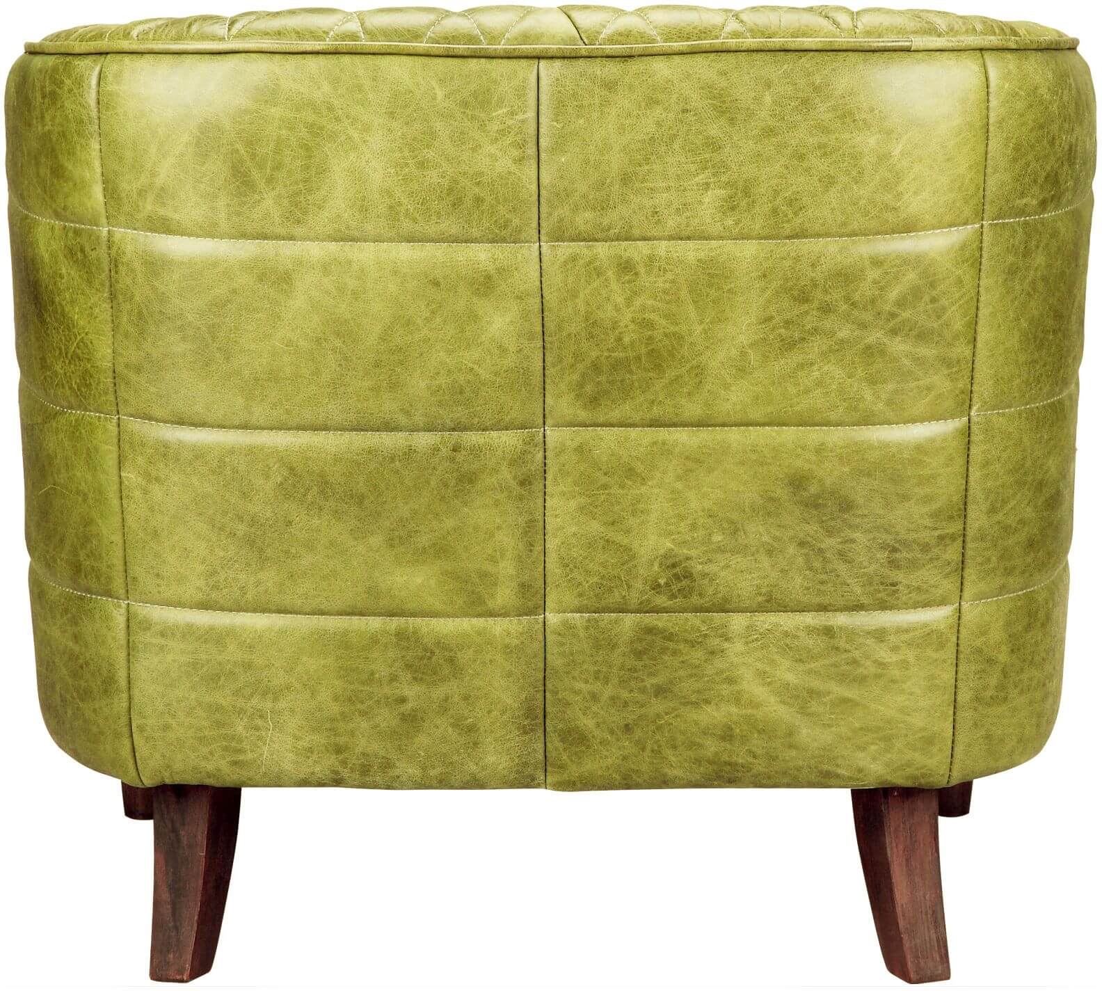 Magdelan Tufted Leather Arm Chair