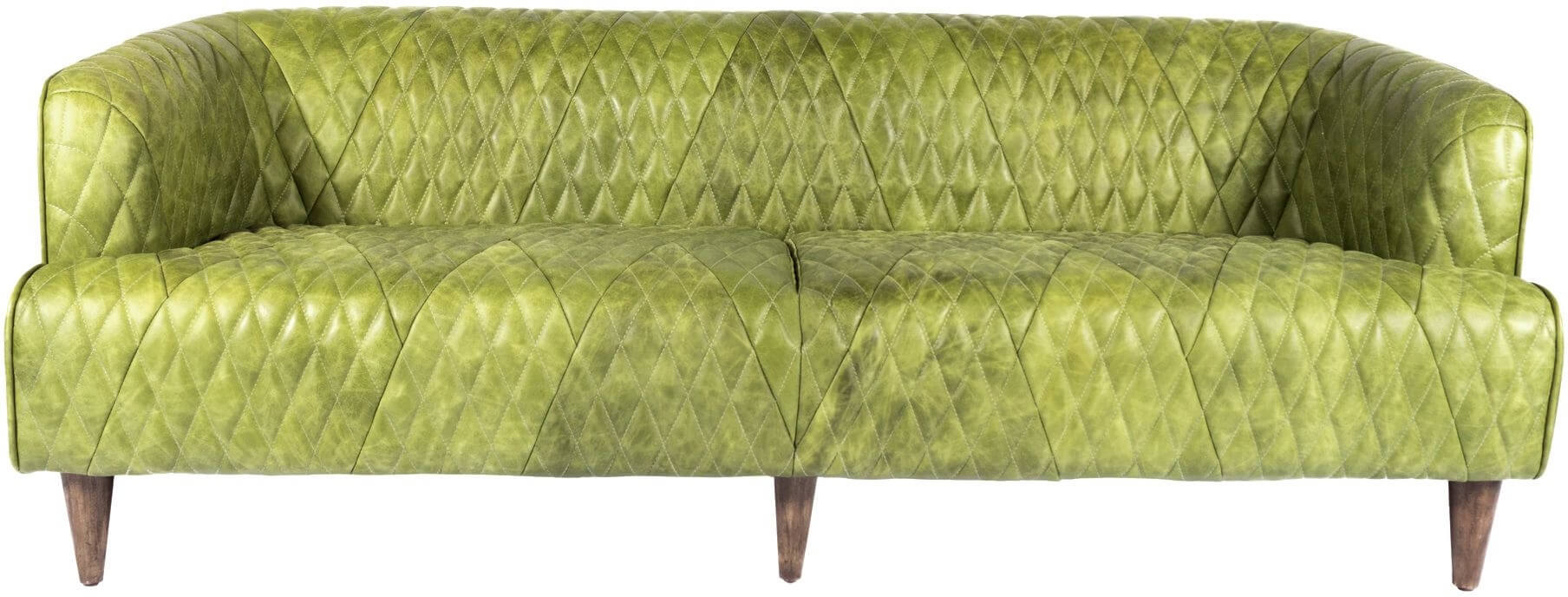 Magdelan Tufted Leather Sofa