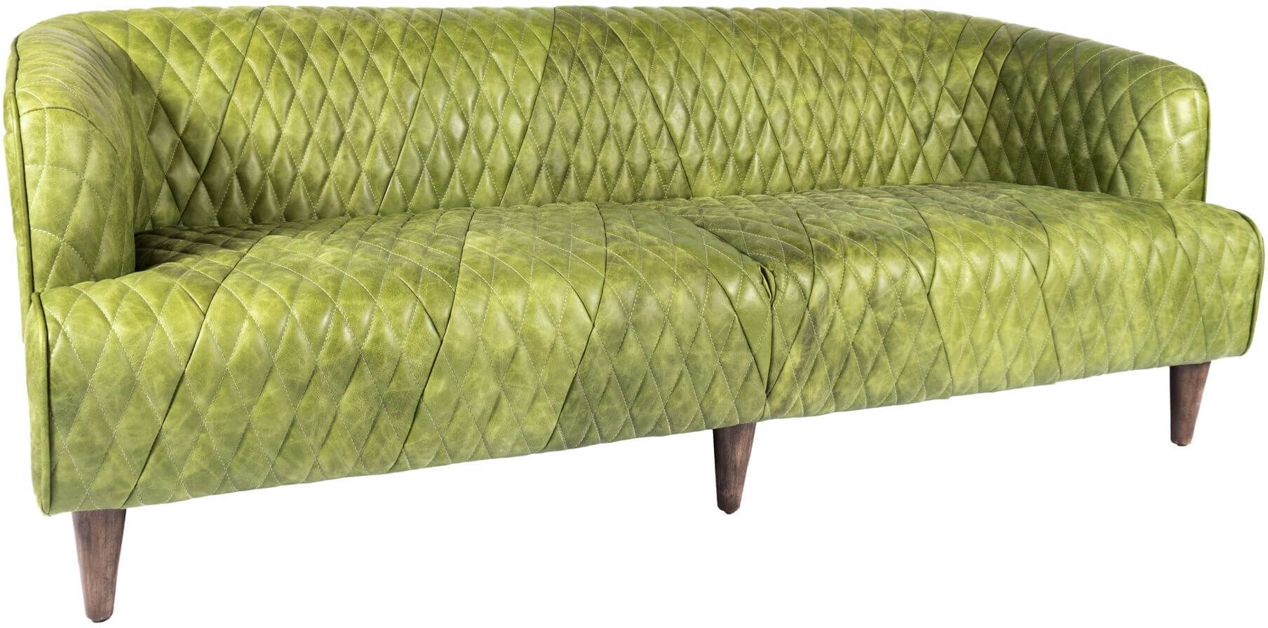 Magdelan Tufted Leather Sofa