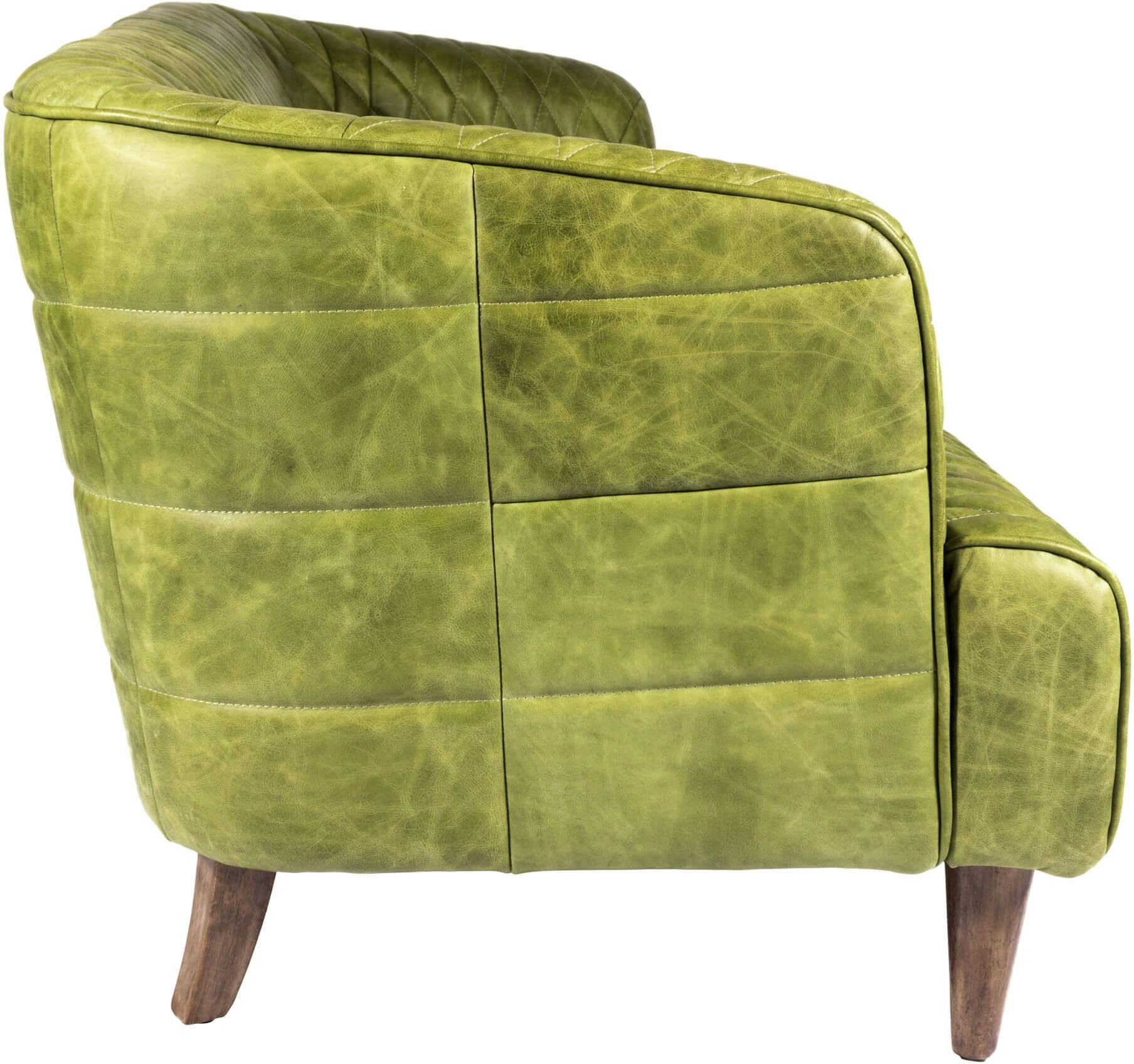 Magdelan Tufted Leather Sofa