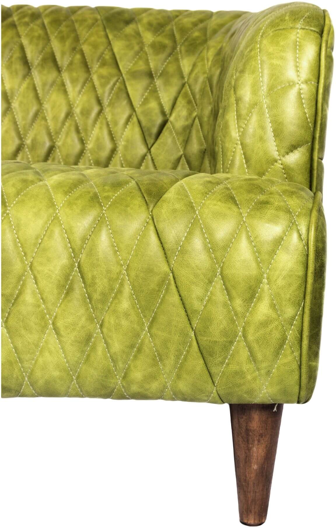 Magdelan Tufted Leather Sofa