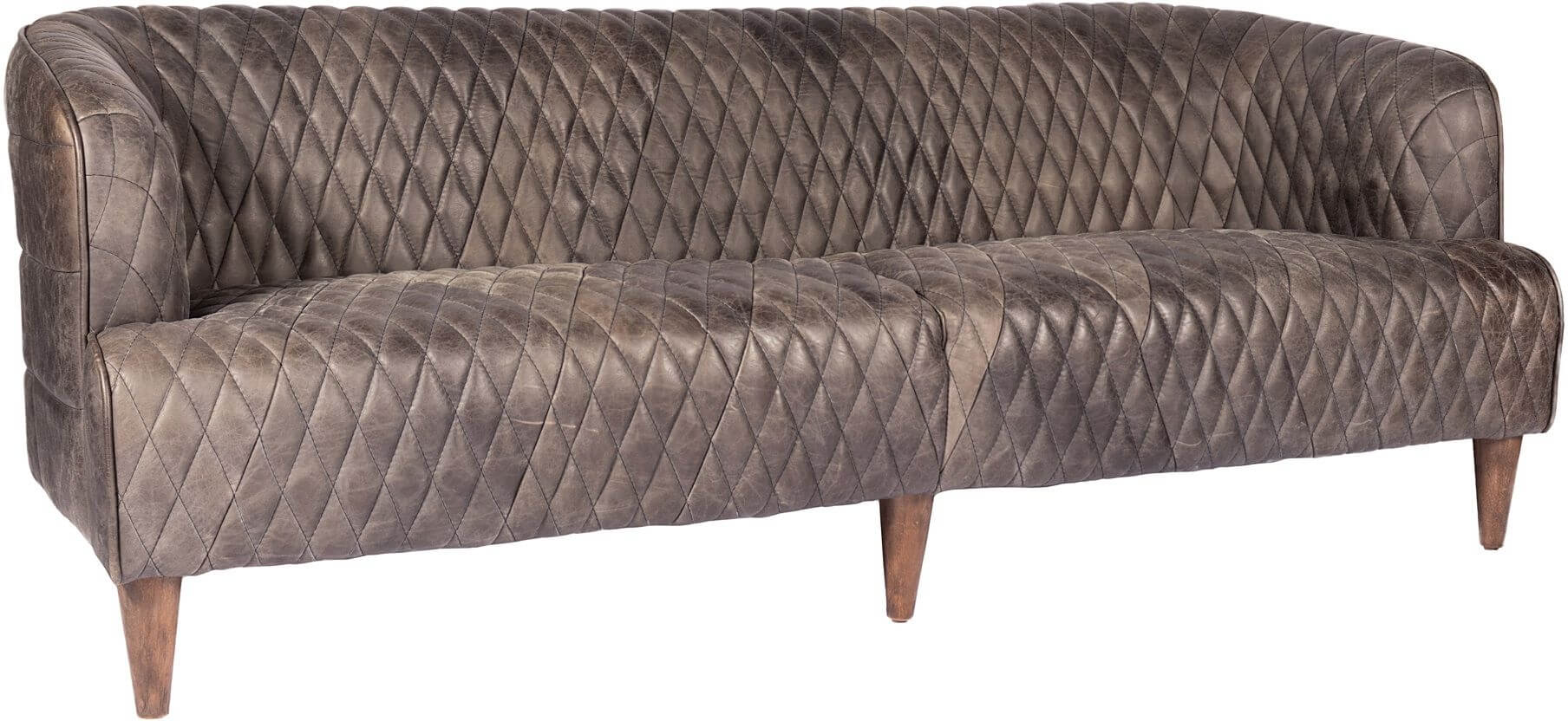 Magdelan Tufted Leather Sofa