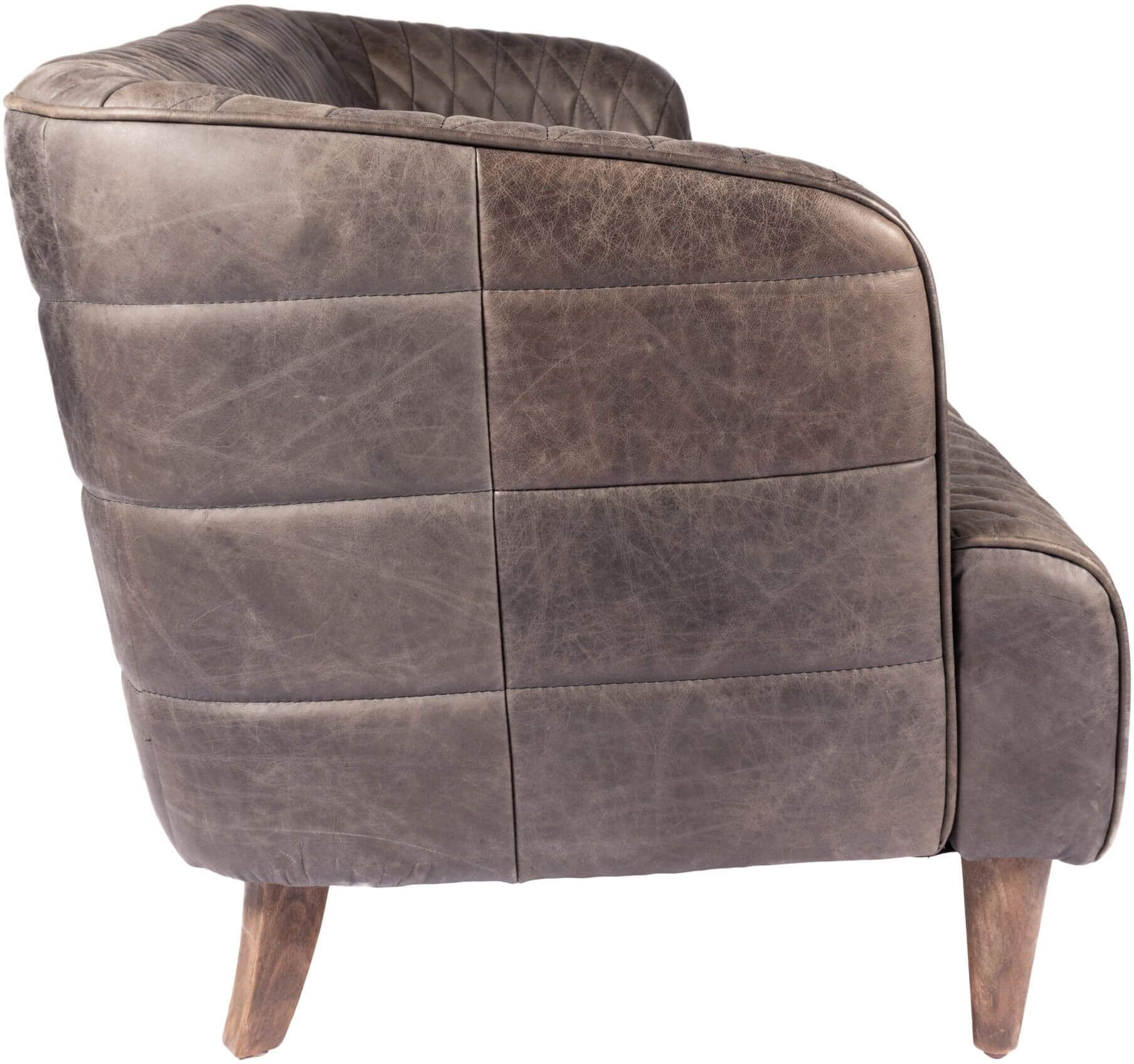 Magdelan Tufted Leather Sofa