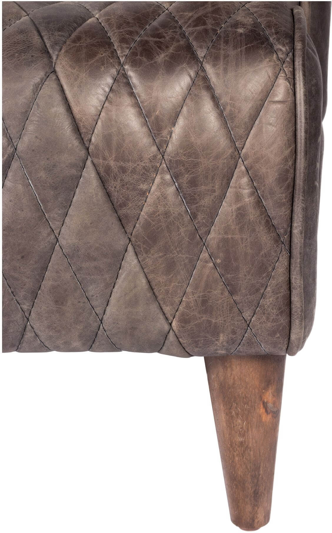 Magdelan Tufted Leather Sofa