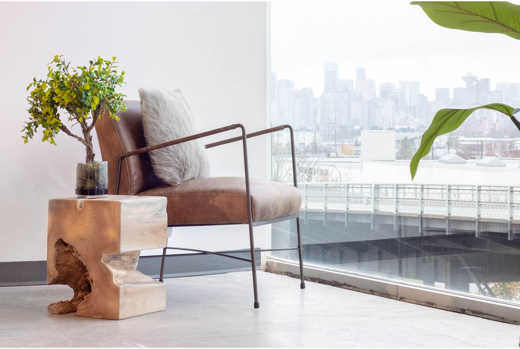 Dagwood Leather Arm Chair