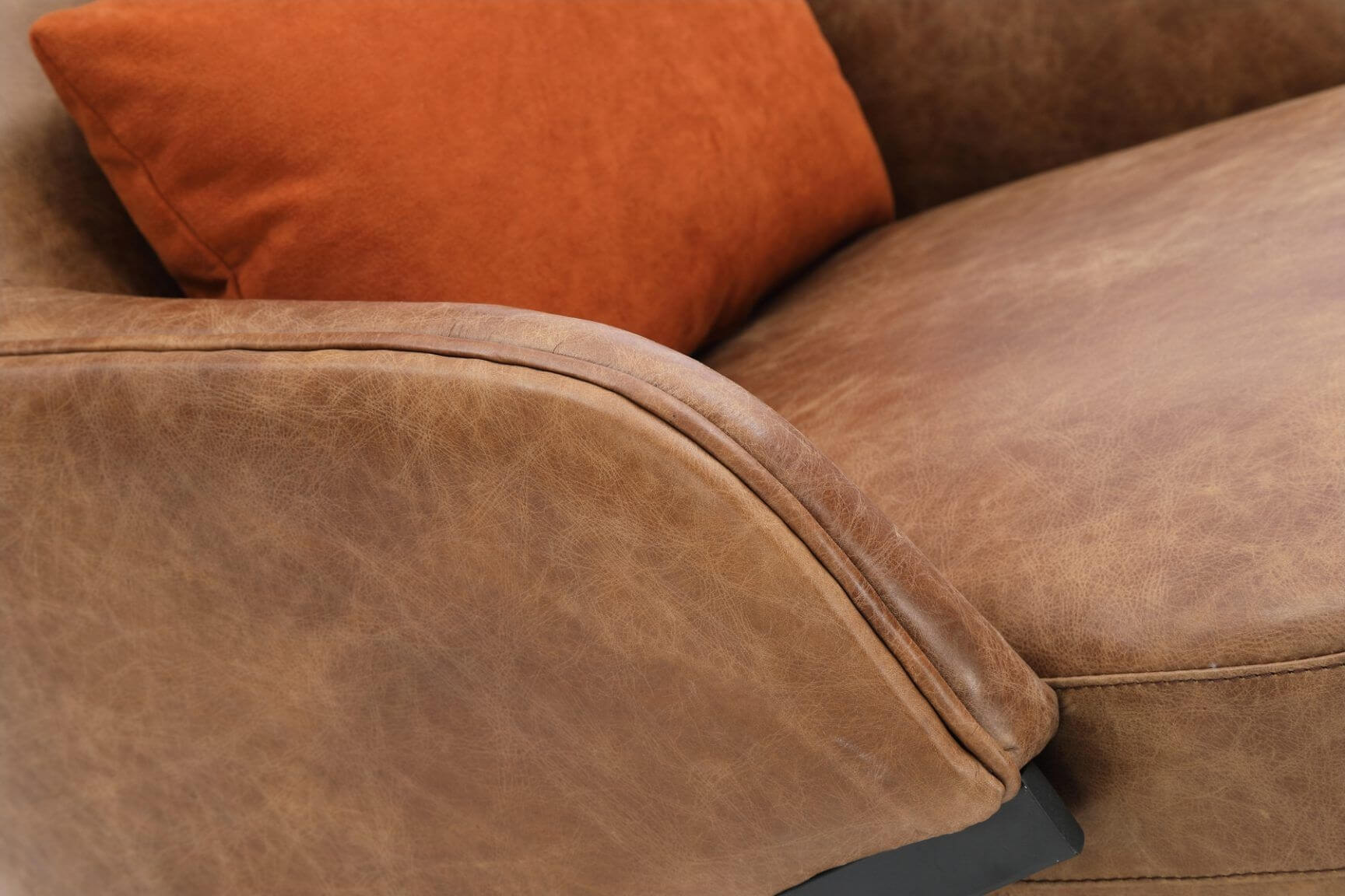Amos Leather Accent Chair