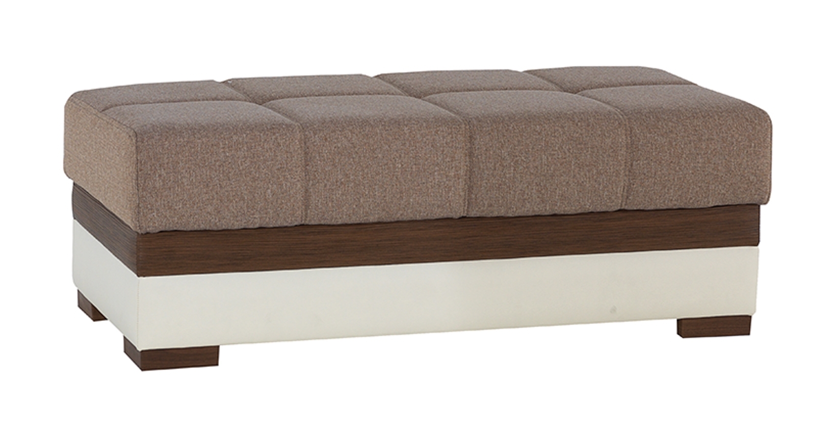 Moon Fabric/PU Ottoman