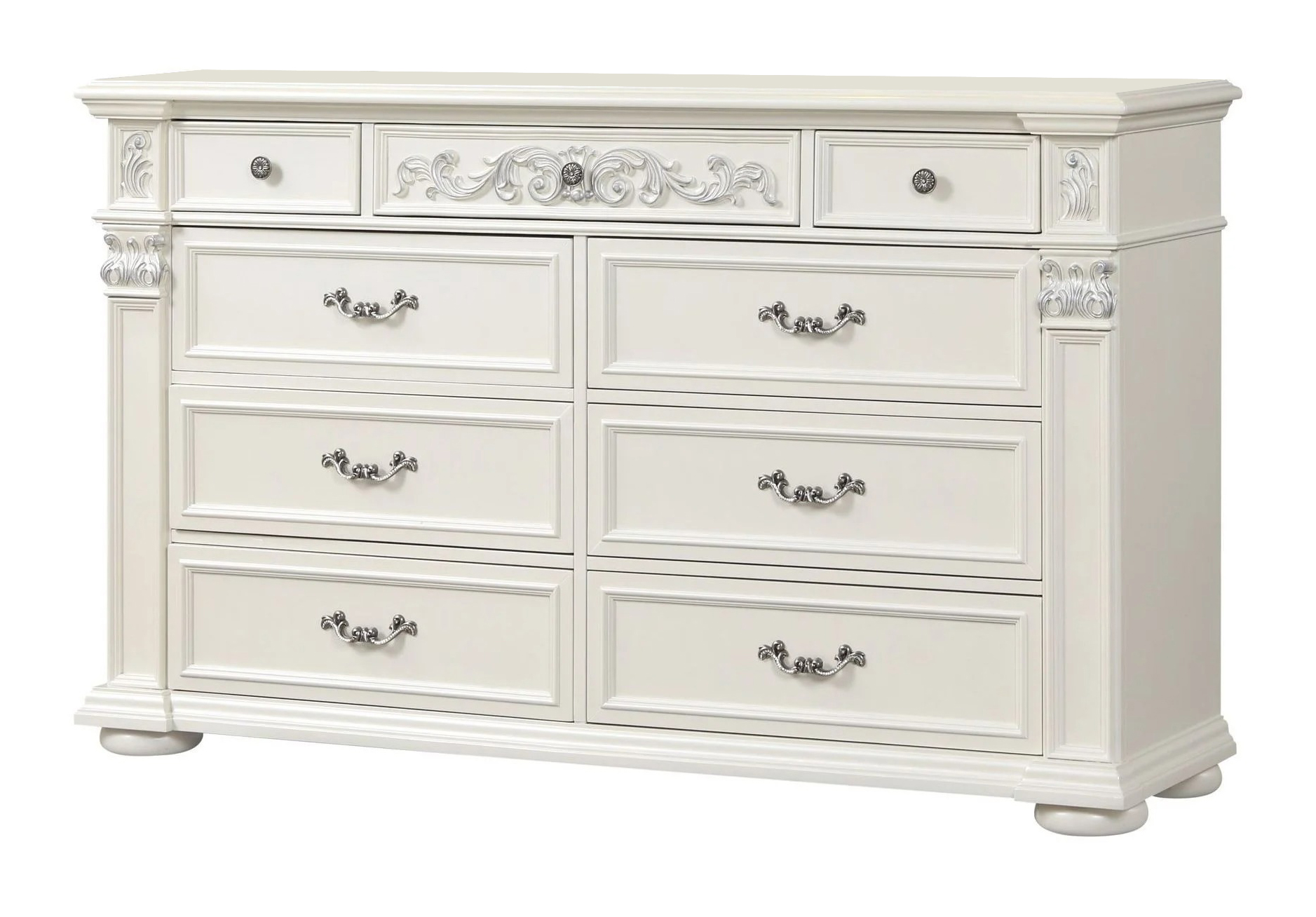 Cosmos Platinum 9-Drawer Wood Veneer Dresser