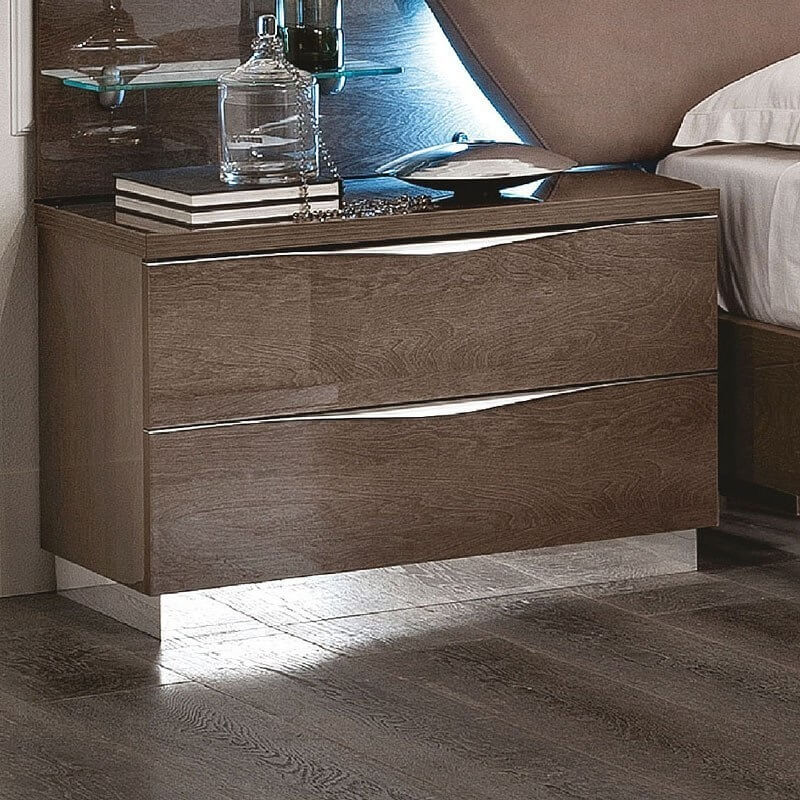 Platinum Wood Maxi Nightstand