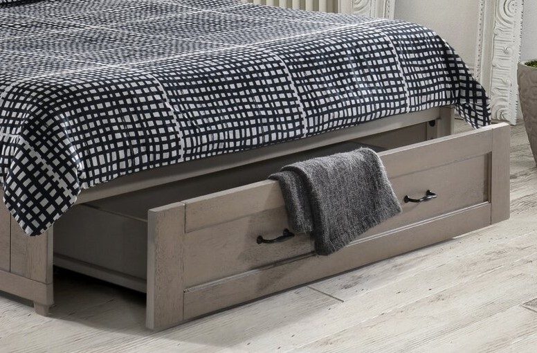 Poppy Wood Murphy Cabinet Bed w/Mattress
