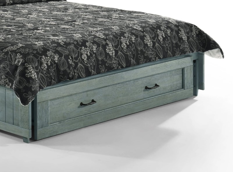 Poppy Wood Murphy Cabinet Bed w/Mattress