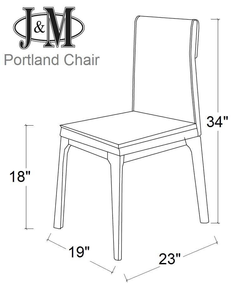 Portland Leatherette Side Chair