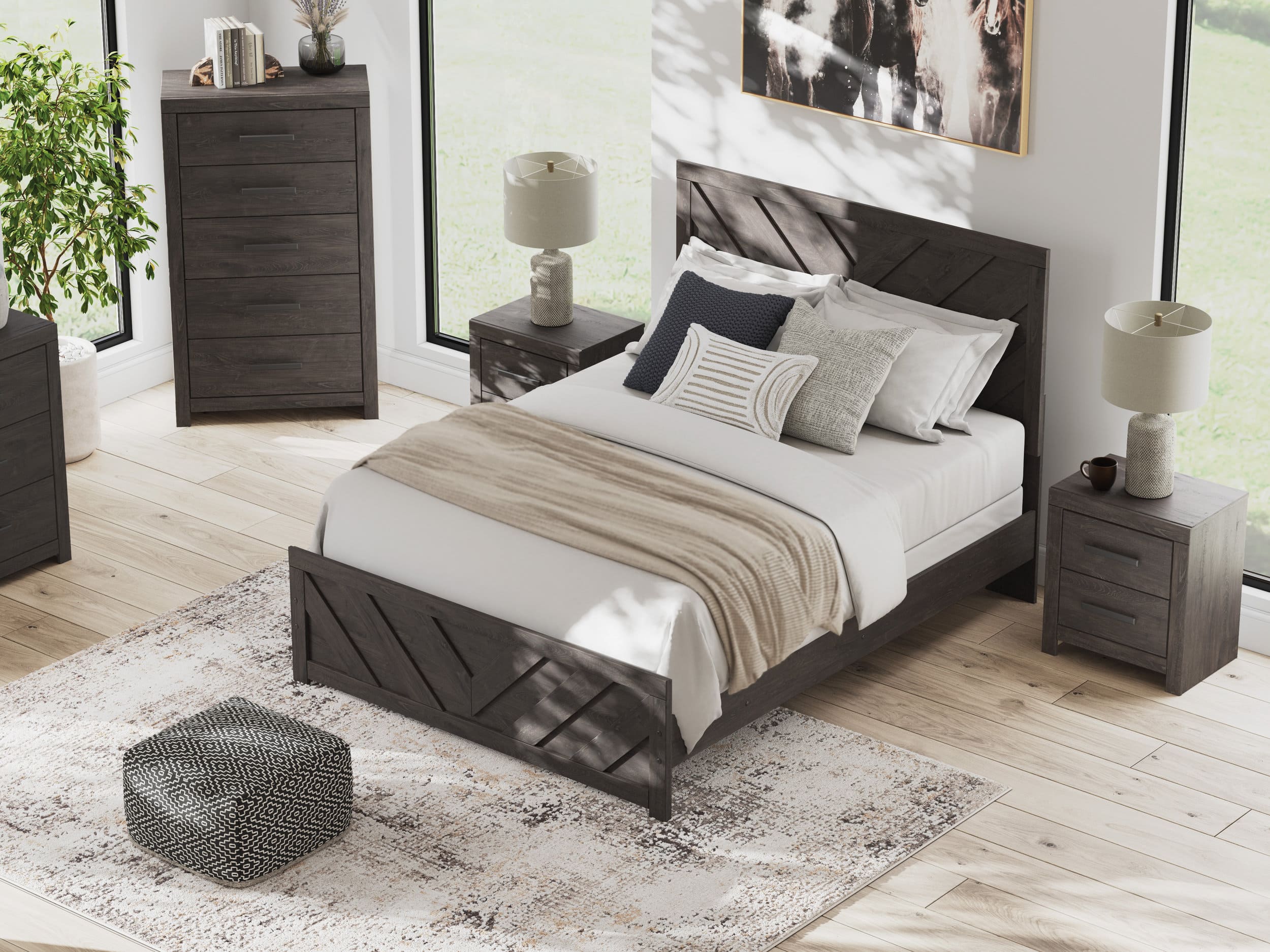 Prendonea MDF Panel Bedroom Set