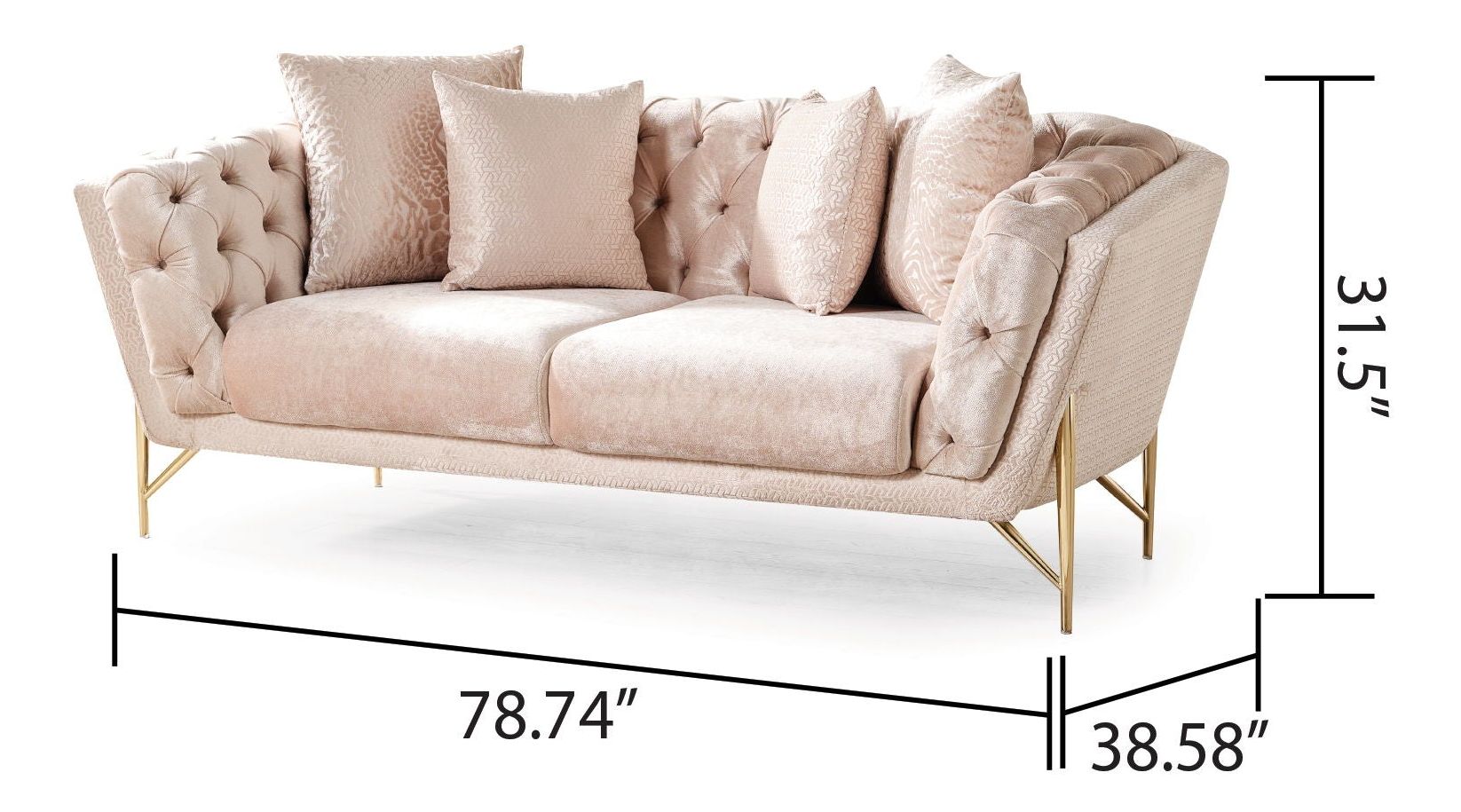 Presley Chenille Loveseat