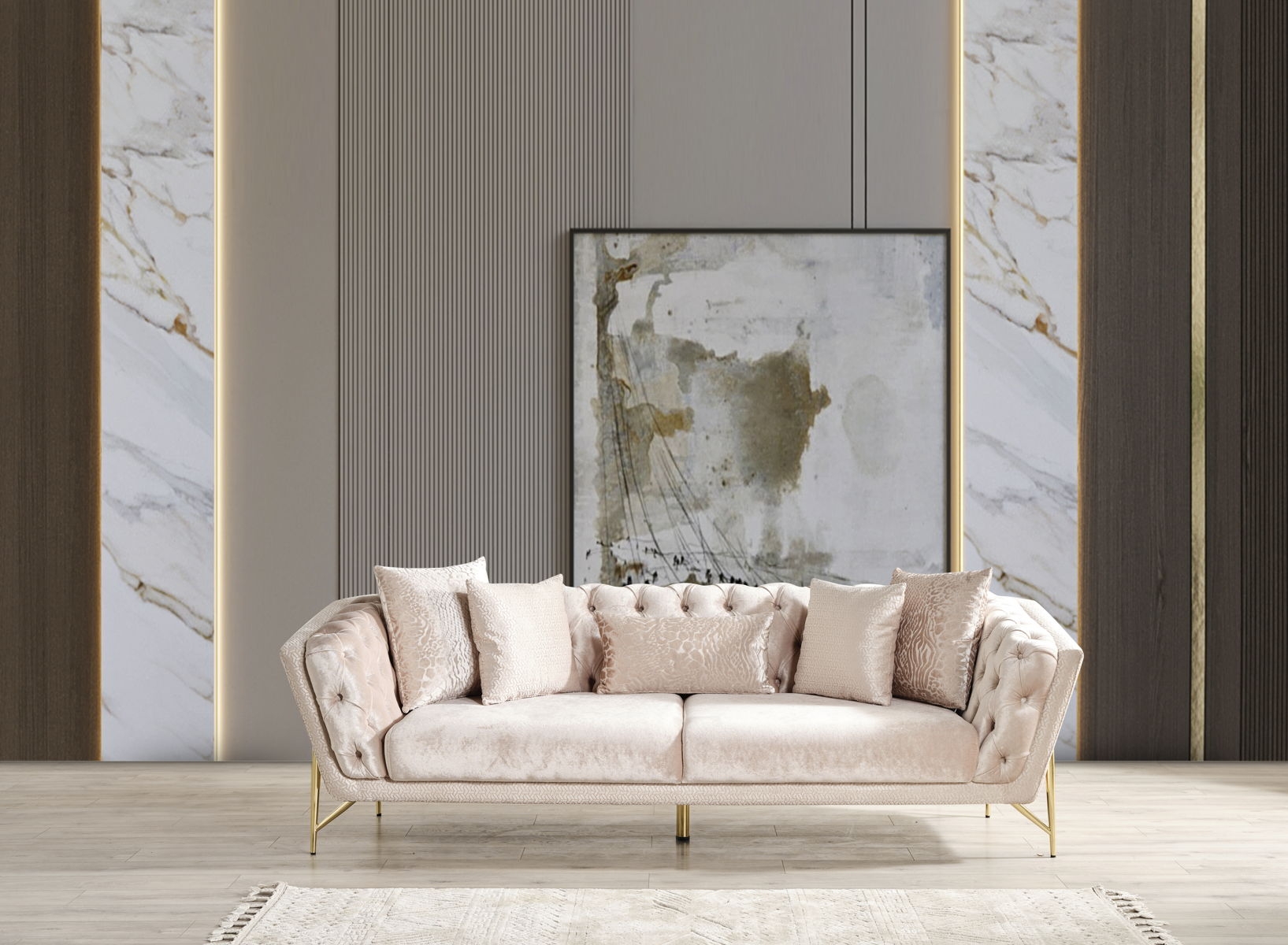Presley Chenille Living Room Set