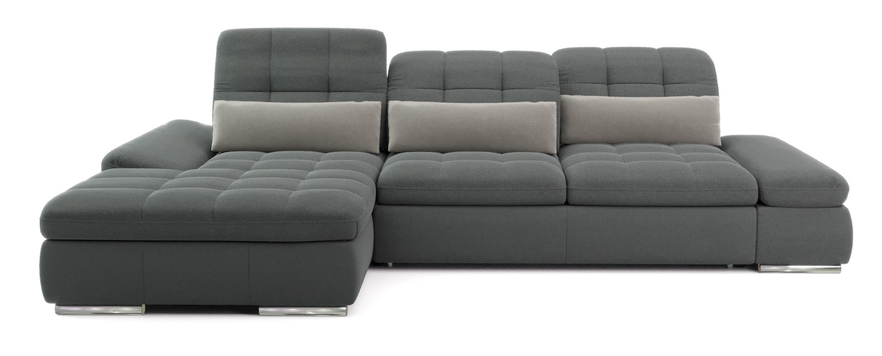 Barcelona 2-Piece Microfiber Storage Sleeper Sectional