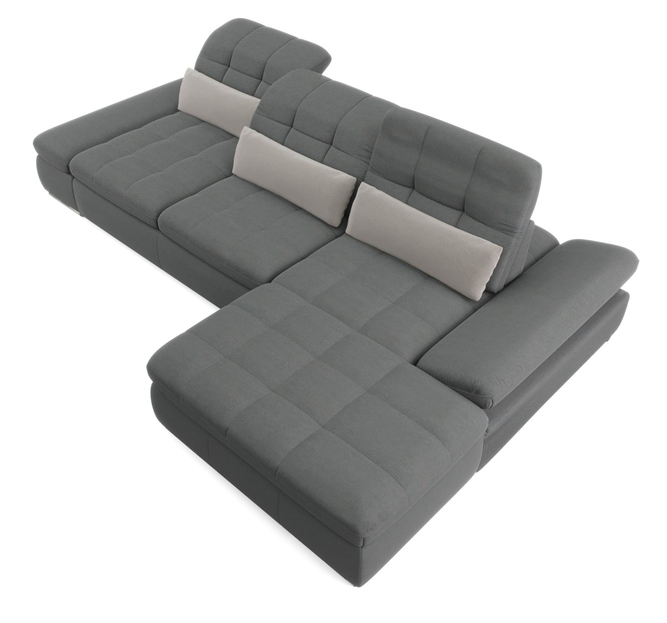 Barcelona 2-Piece Microfiber Storage Sleeper Sectional